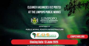 Cleaner Vacancies (X2 Posts) at the Limpopo Public Works