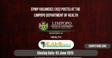 EPWP Vacancies (X52 Posts) at the Limpopo Department of Health