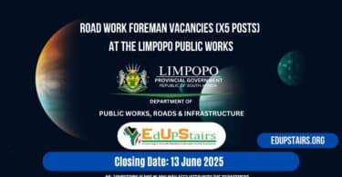 Road Work Foreman Vacancies (X5 Posts) at the Limpopo Public Works