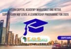 Vision Capital Academy Wholesale and Retail Supervision NQF Level 4 Learnership Programme for 2025