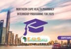 Northern Cape Health Pharmacy Internship Programme for 2025