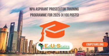 NPA Aspirant Prosecutor Training Programme for 2025 (X100 Posts)