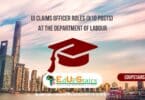 UI Claims Officer Roles (X10 Posts) at the Department of Labour