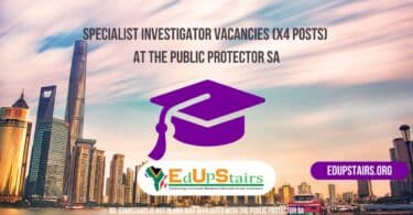 Specialist Investigator Vacancies (X4 Posts) at the Public Protector SA