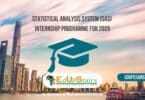 Statistical Analysis System (SAS) Internship Programme for 2026