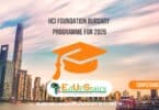 HCI Foundation Bursary Programme for 2026