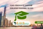 Klaus Jürgen Bathe Leadership Scholarship Programme for 2026