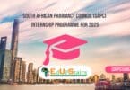 South African Pharmacy Council (SAPC) Internship Programme for 2025