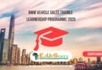 BMW Vehicle Sales Trainee Learnership Programme 2025
