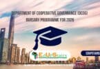 Department of Cooperative Governance (DCoG) Bursary Programme for 2026
