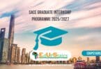 SACE Graduate Internship Programme 2025/2027