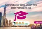 Transport Education Training Authority (TETA) Bursary Programme for 2026