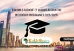 Rakoma & Associates Various Accounting Internship Programmes 2025/2026