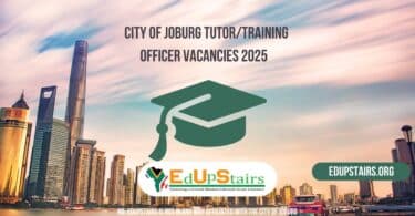 City of Joburg Tutor/Training Officer Vacancies 2025