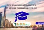 EASTC Technocentric Varsity & MICT SETA: ICT Internship Programme (X40 Posts) 2025