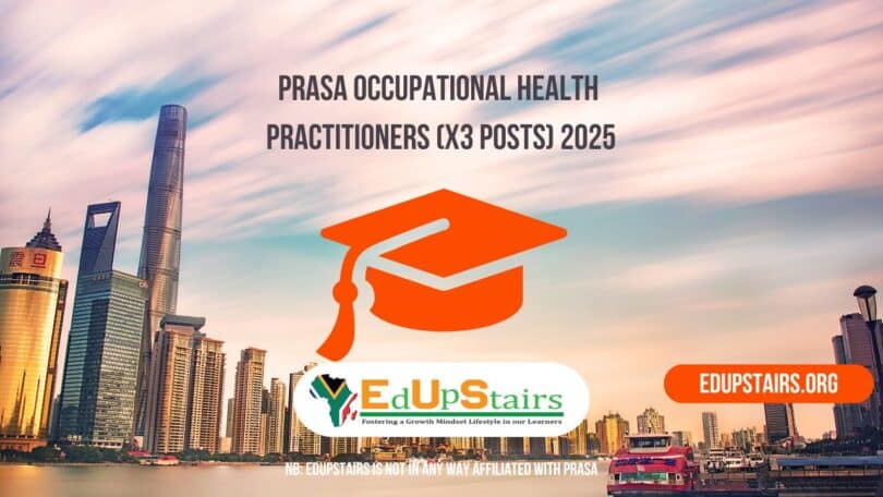 PRASA Occupational Health Practitioners (X3 Posts) 2025