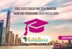 Free State Education: ECD Financial Monitors Programme (X25 Posts) 2025