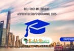 RCL Foods Millwright Apprenticeship Programme 2025