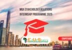 MQA Stakeholder Relations Internship Programme 2025