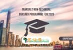 Transnet Non-Technical Bursary Programme for 2026