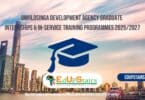 Umhlosinga Development Agency Graduate Internships and In-Service Training Programmes 2025/2027