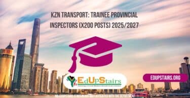 KZN Transport: Trainee Provincial Inspectors (X200 Posts) 2025/2027