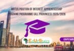 Motus Position of Interest Apprenticeship Training Programme (All Provinces) 2025/2028