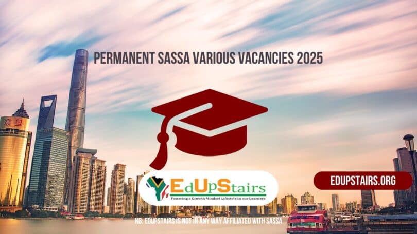 Permanent SASSA Various Vacancies 2025