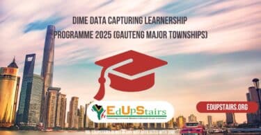 DIME Data Capturing Learnership Programme 2025 (Gauteng Major Townships)
