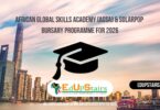 African Global Skills Academy (AGSA) & Solarpop Bursary Programme for 2026