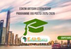 Eskom Artisan Learnership Programme (X6 Posts) 2025/2026