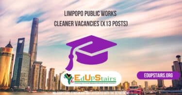 Limpopo Public Works Cleaner Vacancies (X13 Posts)