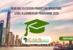 Film and Television Production Operations Level 4 Learnership Programme 2025