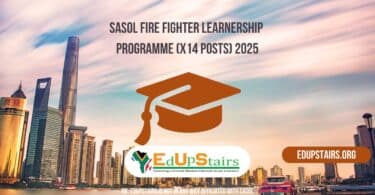 Sasol Fire Fighter Learnership Programme (X14 Posts) 2025