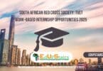 South African Red Cross Society: TVET Work-Based Internship Opportunities 2025