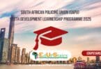 South African Policing Union (SAPU) Youth Development Learnership Programme 2025