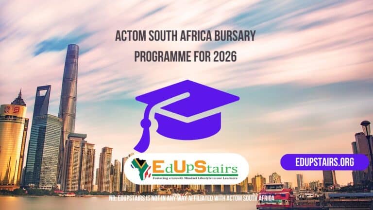 Actom South Africa Bursary Programme for 2026