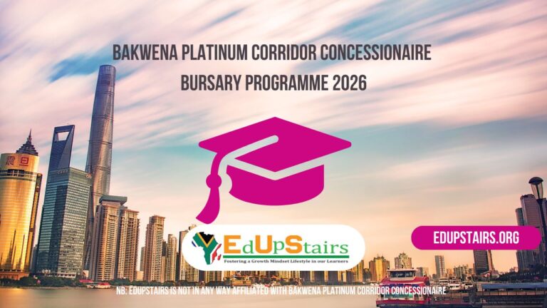 Bakwena Platinum Corridor Concessionaire Bursary Programme 2026