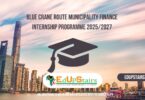 Blue Crane Route Municipality Finance Internship Programme 2025/2027