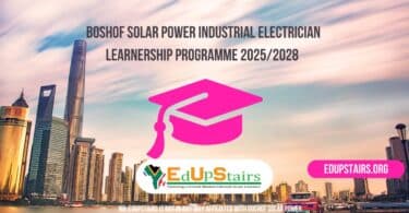 Boshof Solar Power Industrial Electrician Learnership Programme 2025/2028