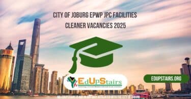 City of Joburg EPWP JPC Facilities Cleaner Vacancies 2025