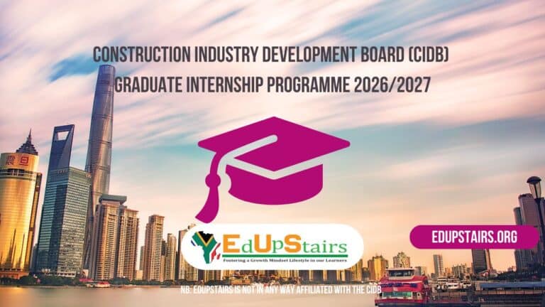 Construction Industry Development Board (CIDB) Graduate Internship ...