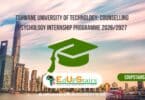 Tshwane University of Technology: Counselling Psychology Internship Programme 2026/2027