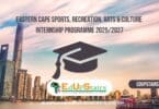 Eastern Cape Sports, Recreation, Arts & Culture Internship Programme 2025/2027