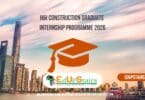 H&I Construction Graduate Internship Programme 2026