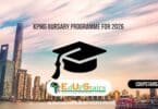 KPMG Bursary Programme for 2026