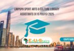 Limpopo Sport Arts & Culture Library Assistants (X15 Posts) 2025