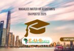 Magalies Water HR Assistants (X4 Posts) 2025