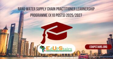 Rand Water Supply Chain Practitioner Learnership Programme (X10 Posts) 2025/2027