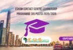 Eskom Contact Centre Learnership Programme (X5 Posts) 2025/2026